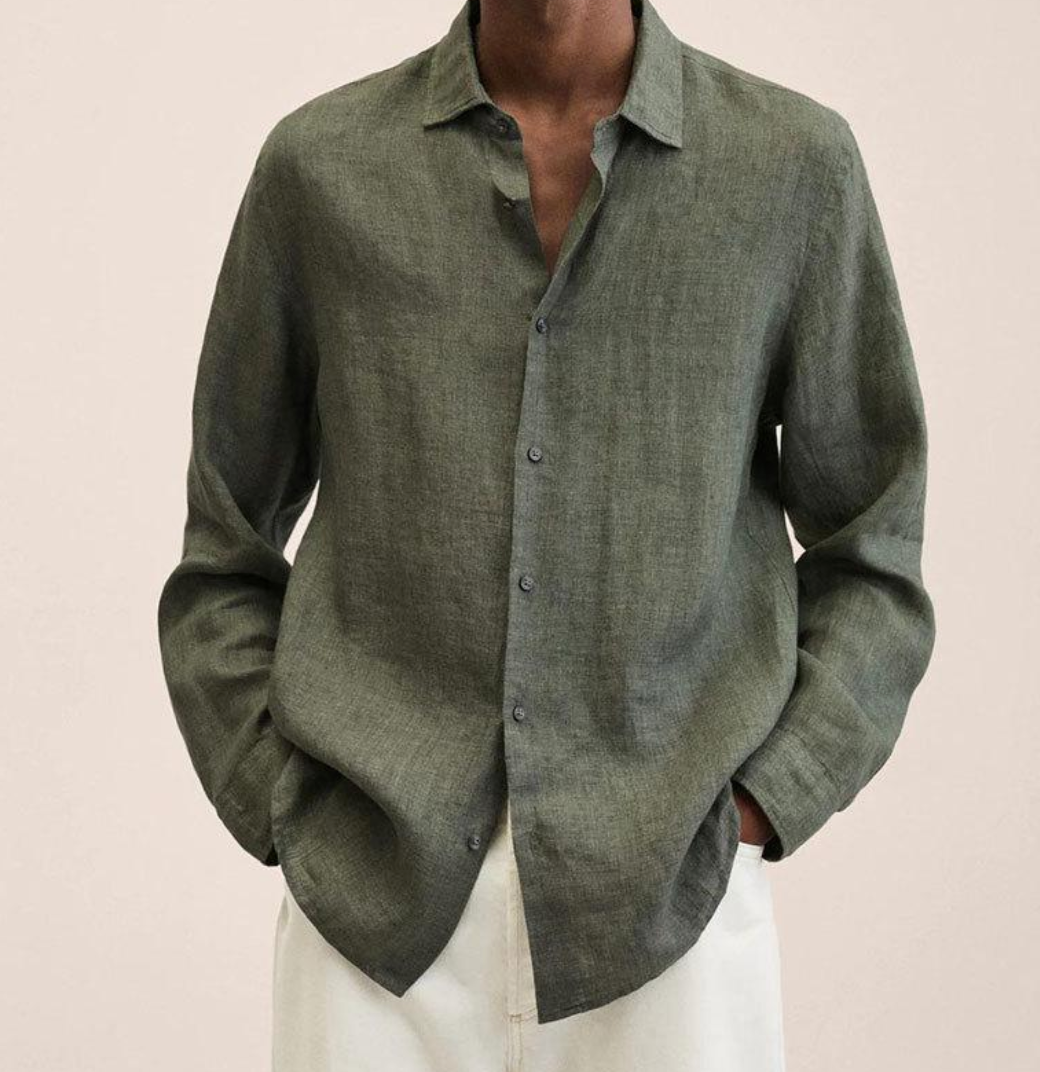 Classic Long Sleeve Linen Shirt