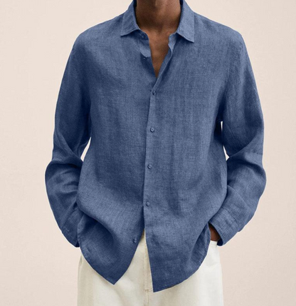 Classic Long Sleeve Linen Shirt
