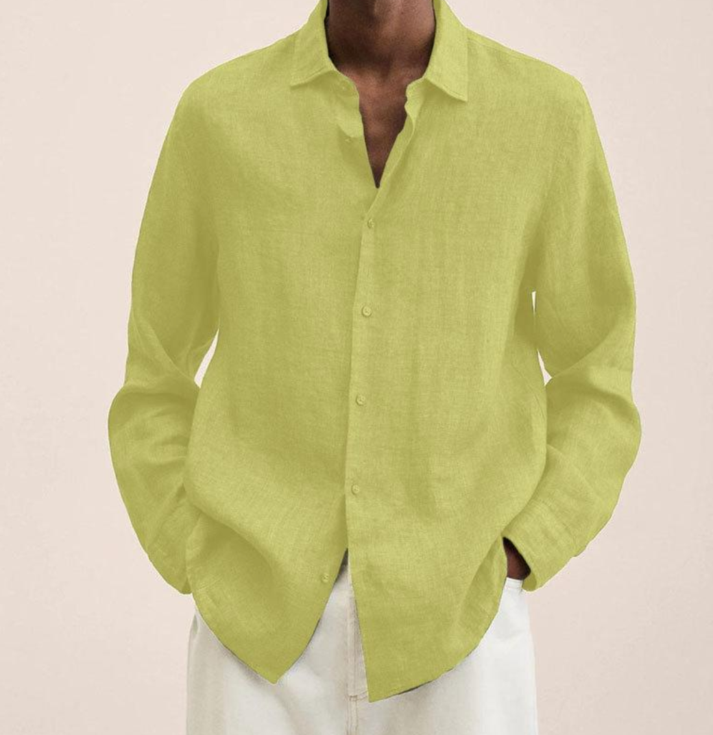 Classic Long Sleeve Linen Shirt