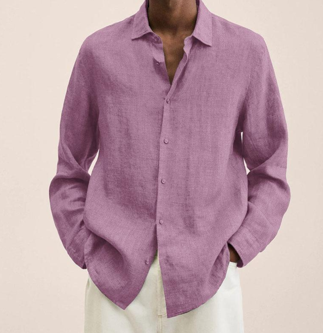 Classic Long Sleeve Linen Shirt