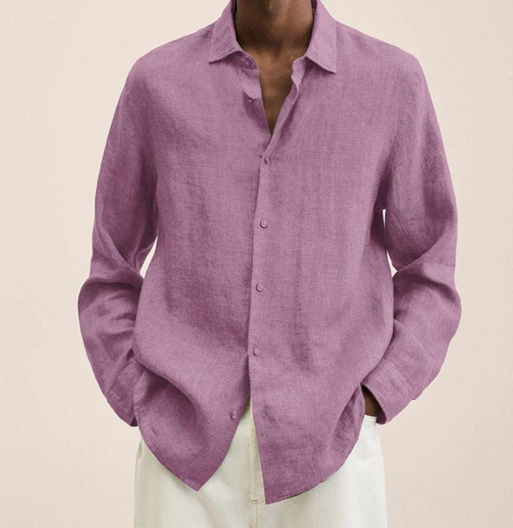 Classic Long Sleeve Linen Shirt