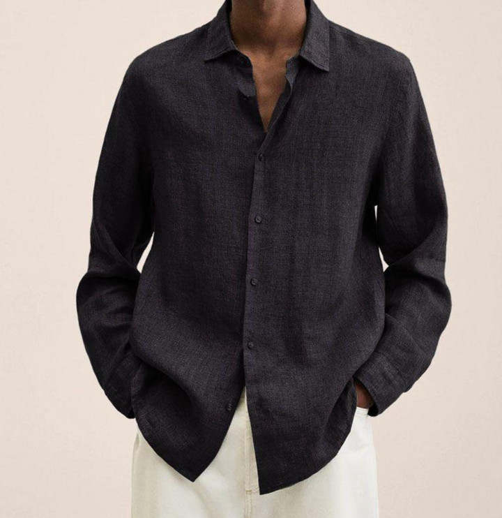Classic Long Sleeve Linen Shirt