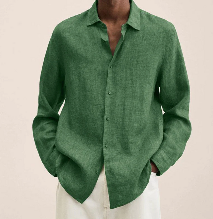 Classic Long Sleeve Linen Shirt
