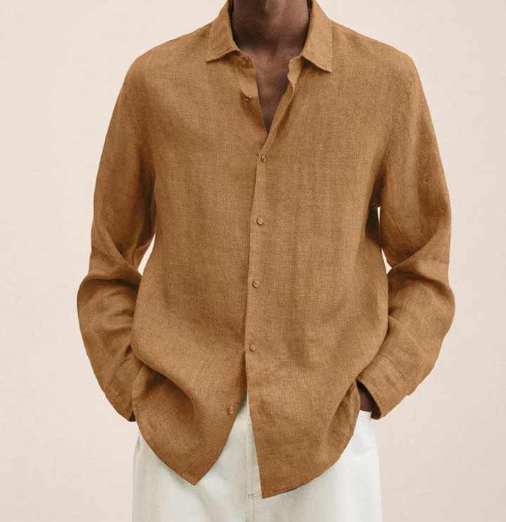 Classic Long Sleeve Linen Shirt