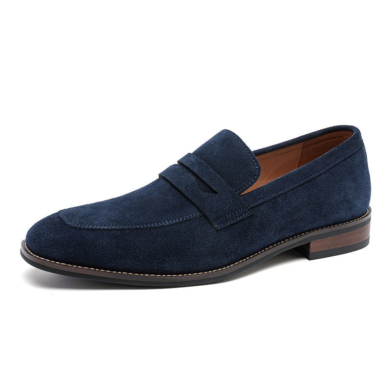 Classic Nubuck Penny Loafers for Men
