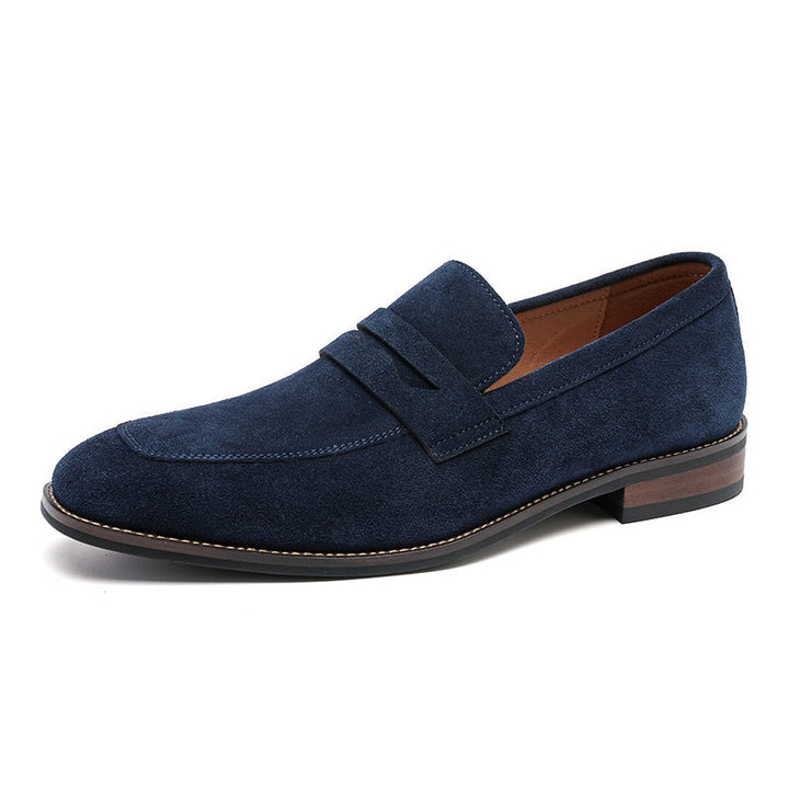 Classic Nubuck Penny Loafers for Men