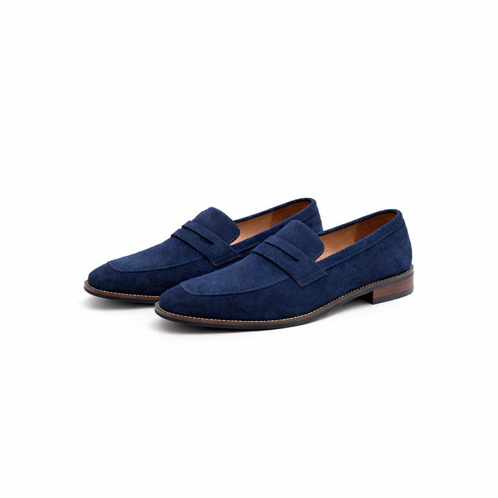 Classic Nubuck Penny Loafers for Men