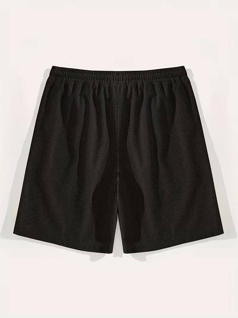 Men's Casual Drawstring Shorts with Side Pockets