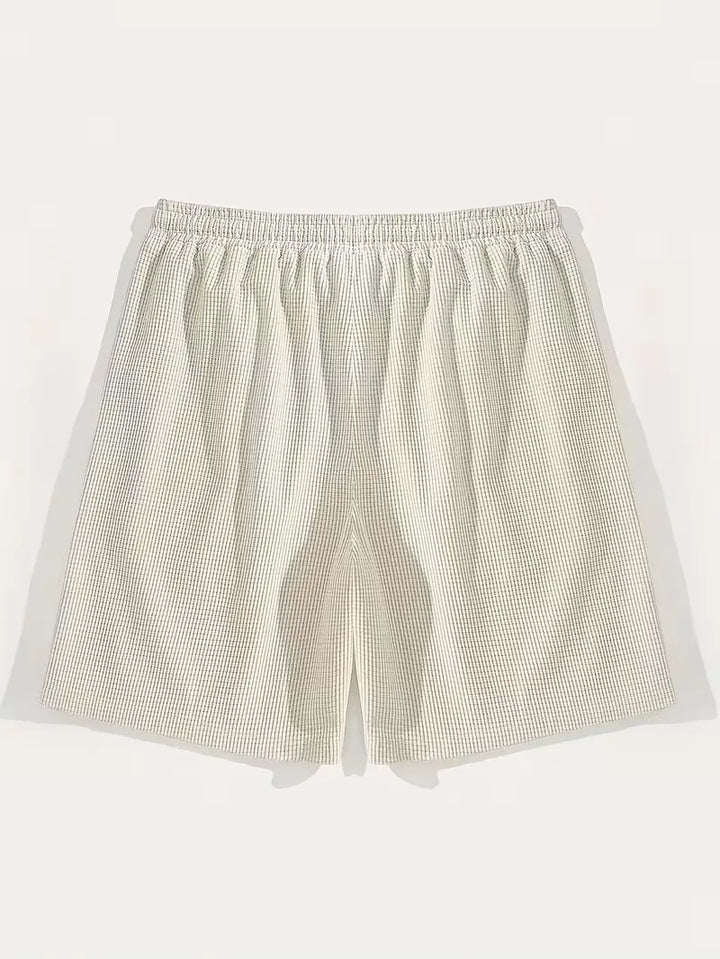 Men's Casual Drawstring Shorts with Side Pockets