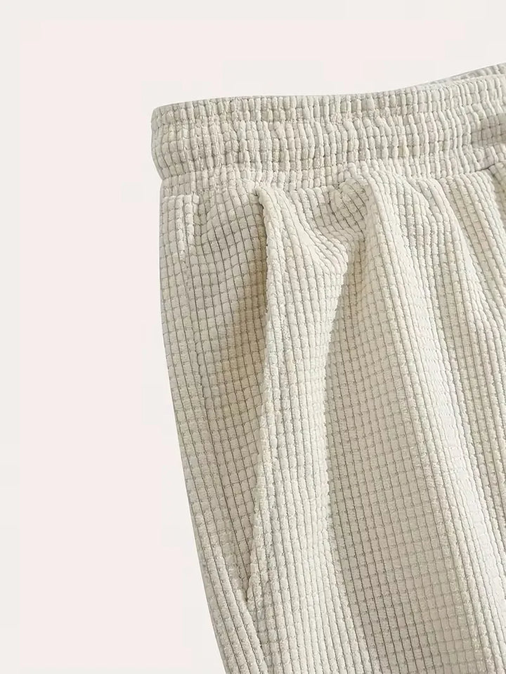 Men's Casual Drawstring Shorts with Side Pockets