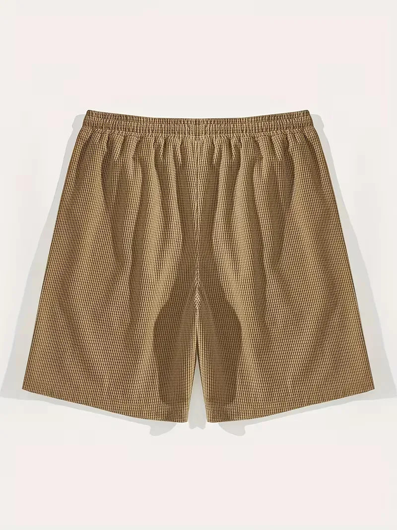 Men's Casual Drawstring Shorts with Side Pockets