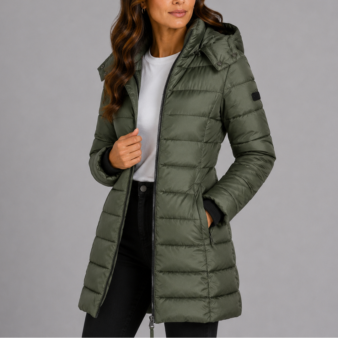 Women's Hooded Quilted Puffer Jacket
