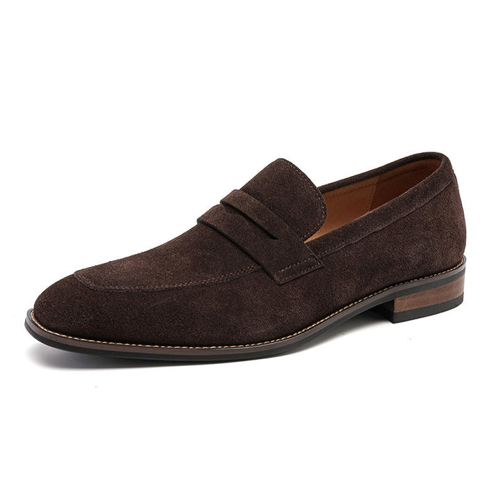 Classic Nubuck Penny Loafers for Men