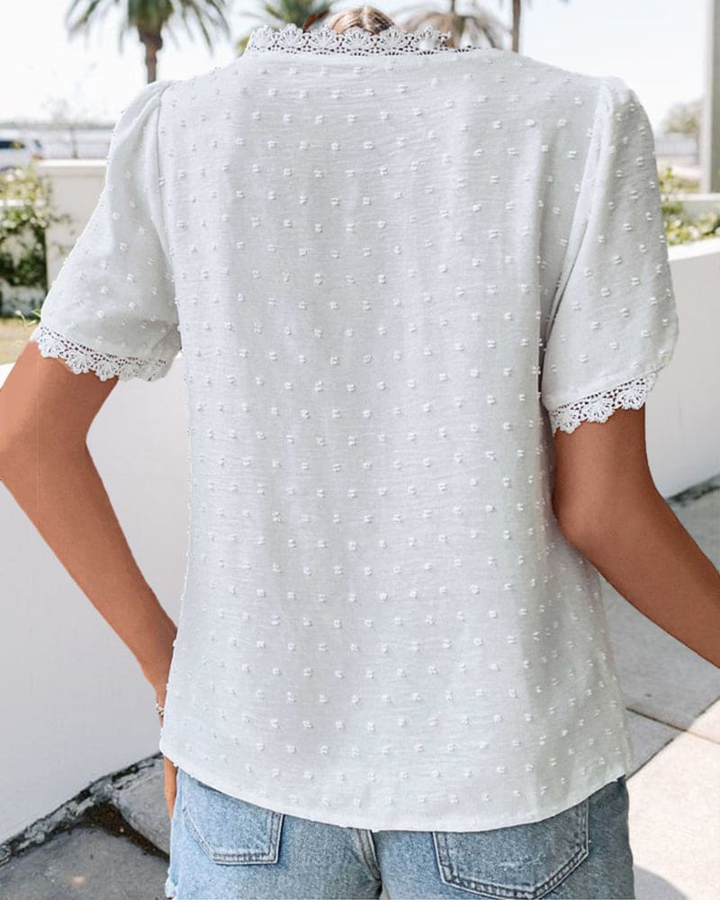 Light & Elegant V-Neck Summer Blouse