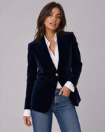 Women's Elegant Velvet Blazer