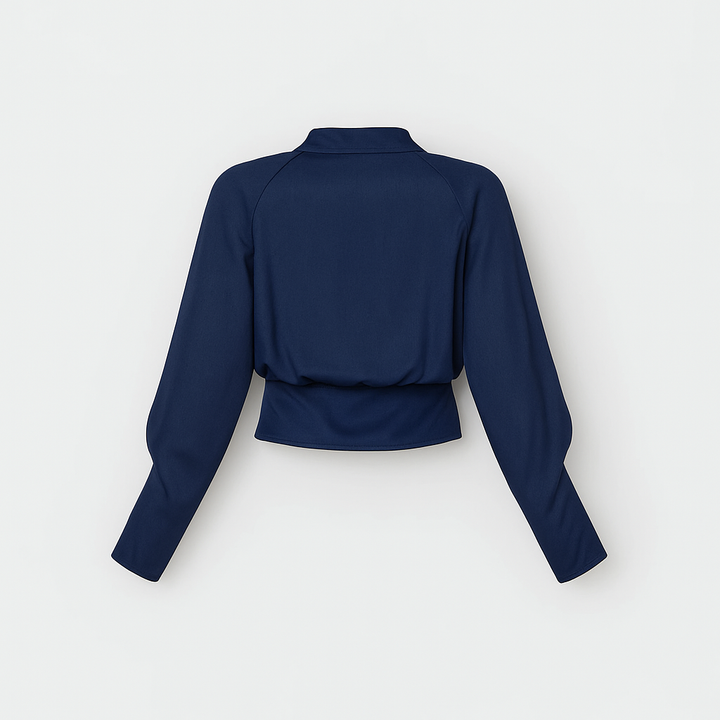 Elegant Ladies Blouse with Puff Sleeves