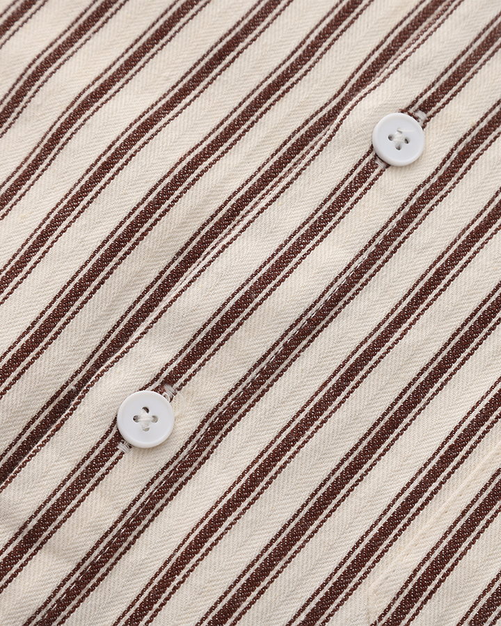 Long Sleeve Vertical Stripe Shirt