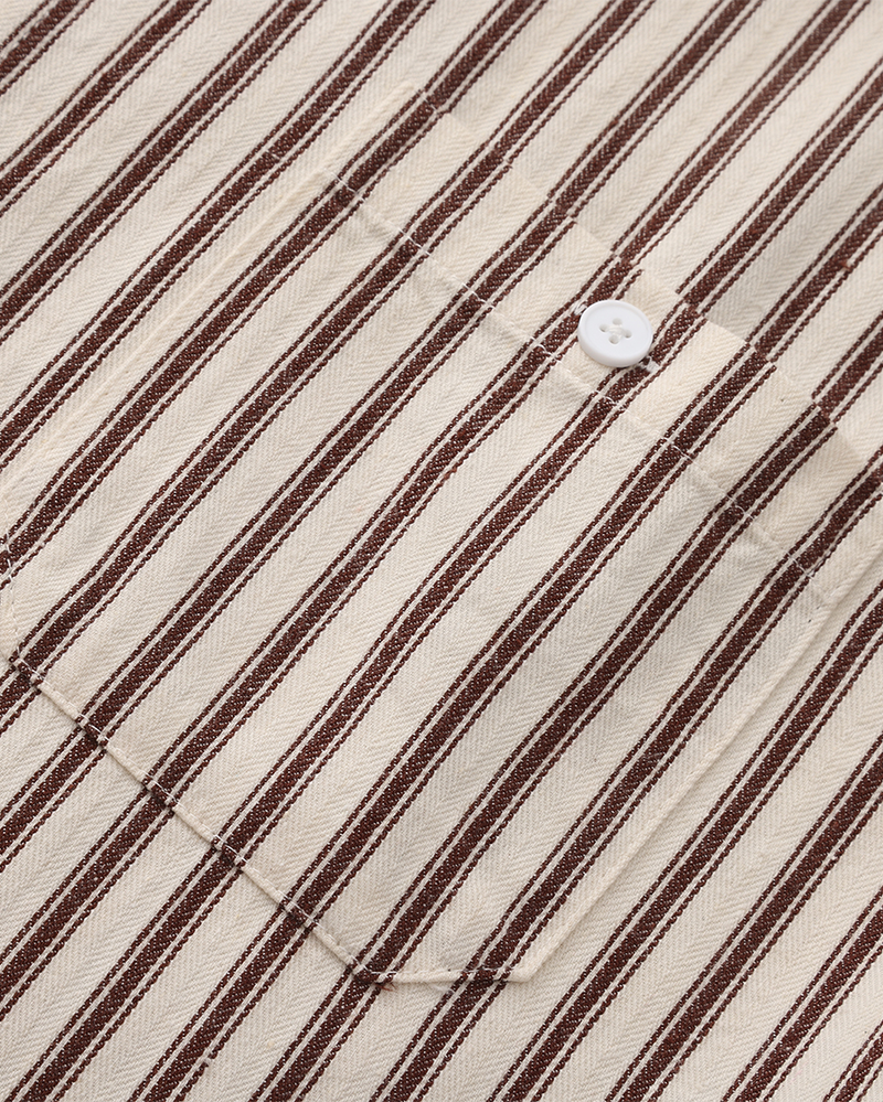 Long Sleeve Vertical Stripe Shirt