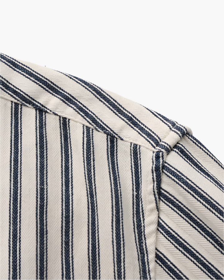 Long Sleeve Vertical Stripe Shirt