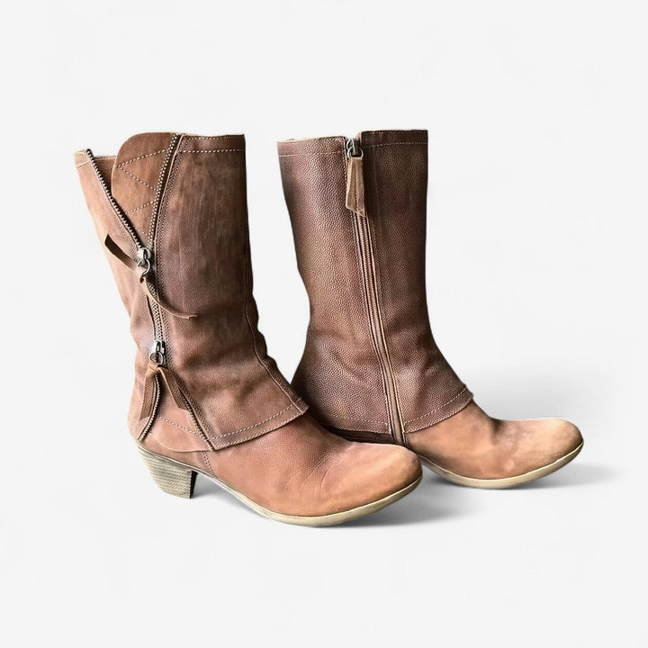 Women's Leather-Look Autumn Boots