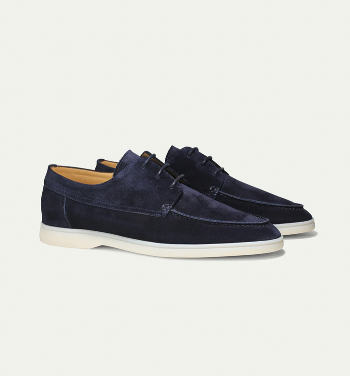 Suede Lace-Up Loafers for Men