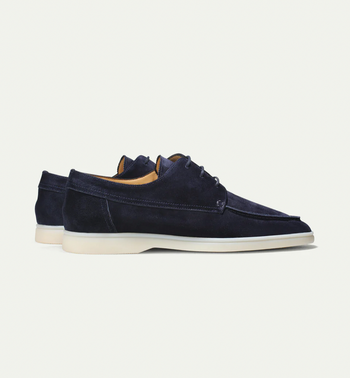 Suede Lace-Up Loafers for Men