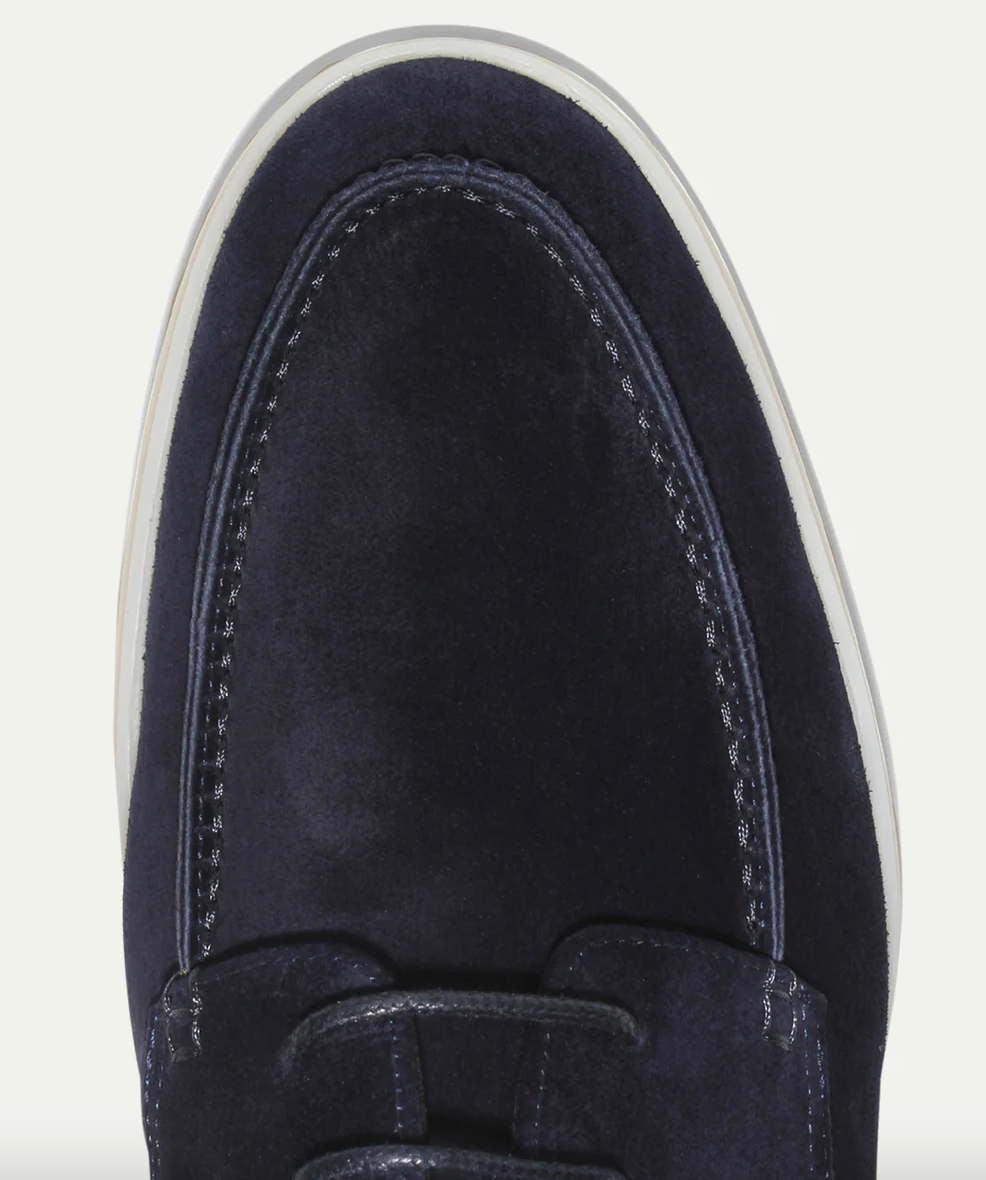 Suede Lace-Up Loafers for Men