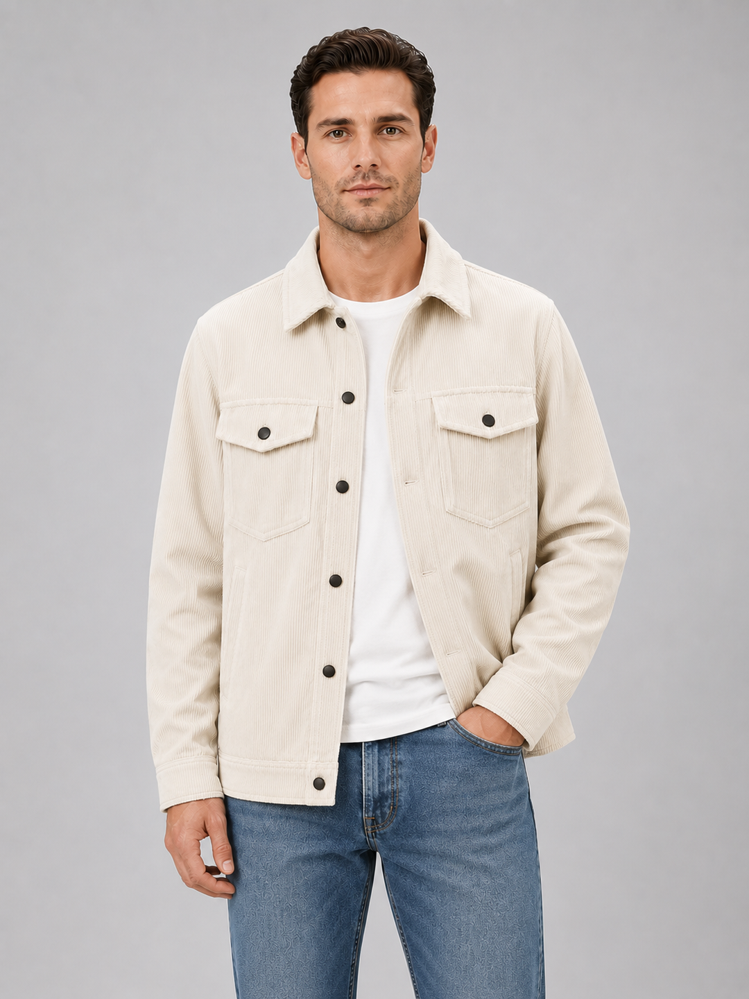 Men's Corduroy Overshirt Jacket