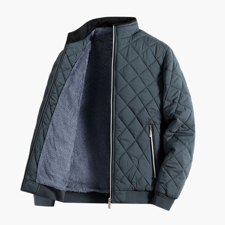 Men's Fleece Lined Quilted Jacket
