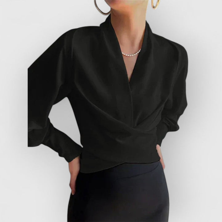 Elegant Ladies Blouse with Puff Sleeves