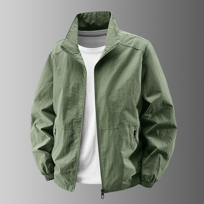 Men's Lightweight Bomber Jacket for Autumn