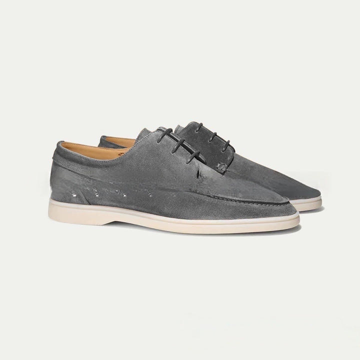 Suede Lace-Up Loafers for Men