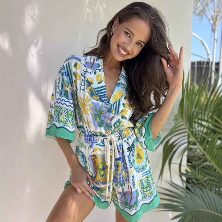 Floral Cotton Jumpsuit