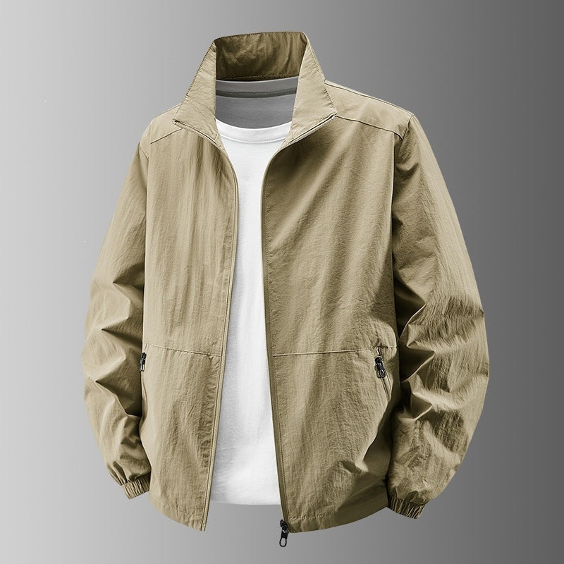 Men's Lightweight Bomber Jacket for Autumn