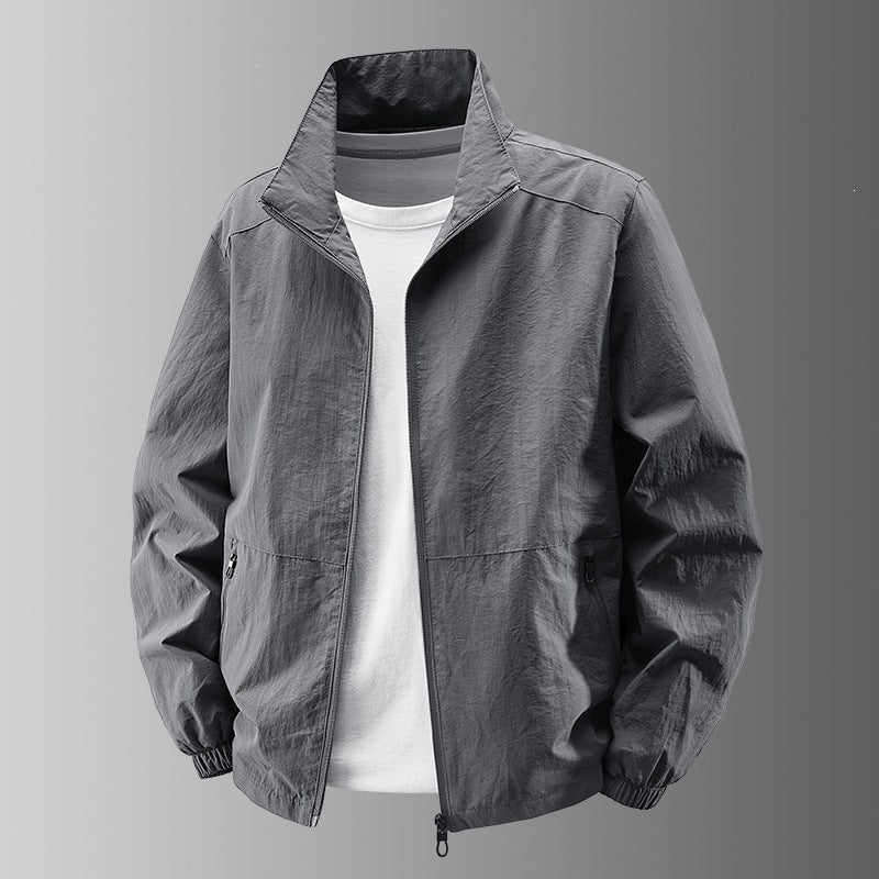 Men's Lightweight Bomber Jacket for Autumn