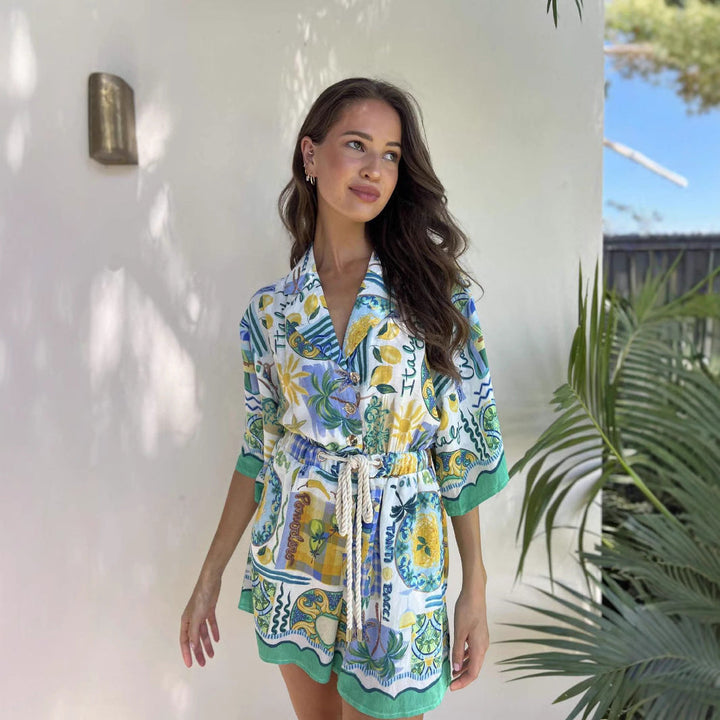 Floral Cotton Jumpsuit