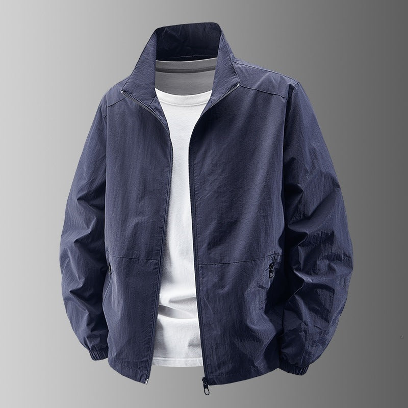 Men's Lightweight Bomber Jacket for Autumn