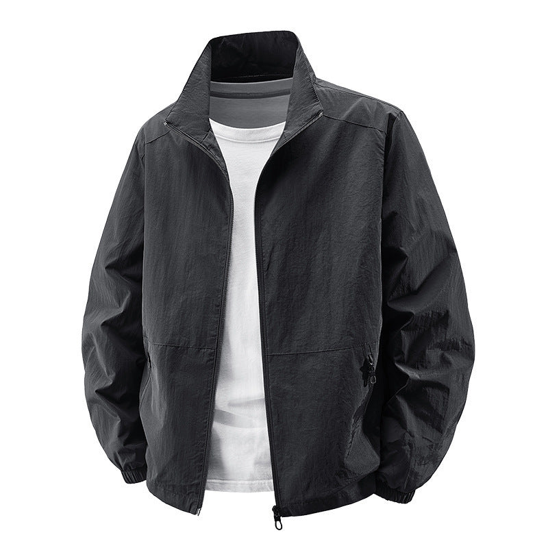 Men's Lightweight Bomber Jacket for Autumn