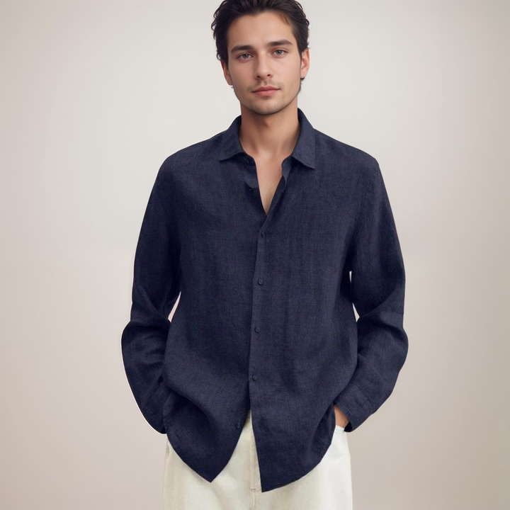 Classic Long Sleeve Linen Shirt
