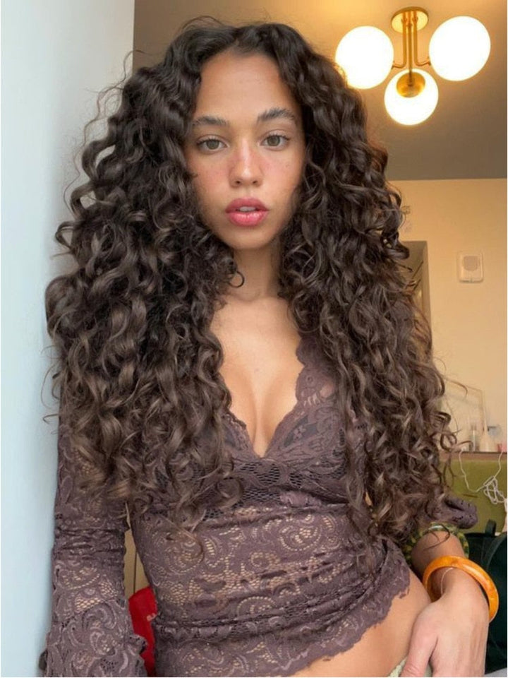 Elegant V-Neck Lace Top with Flared Sleeves