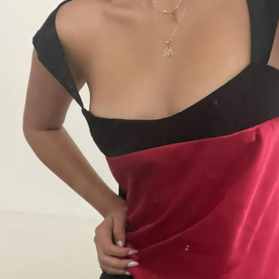 Chic Satin Cropped Vest Top