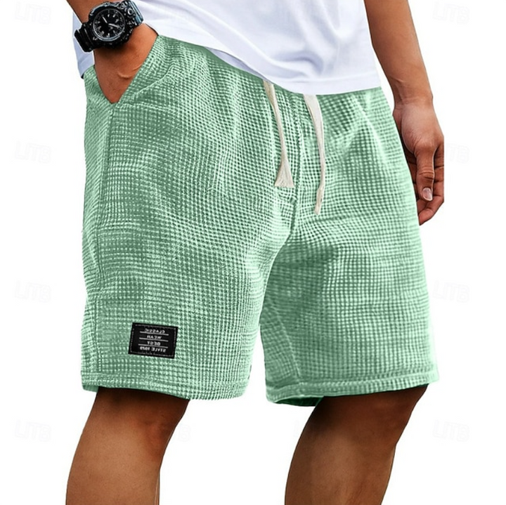 Casual Waffle-Texture Summer Shorts