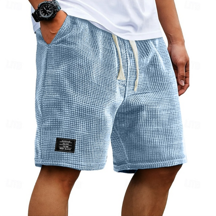 Casual Waffle-Texture Summer Shorts
