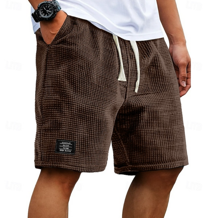 Casual Waffle-Texture Summer Shorts