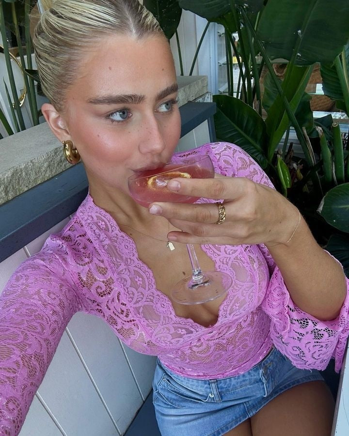 Elegant V-Neck Lace Top with Flared Sleeves