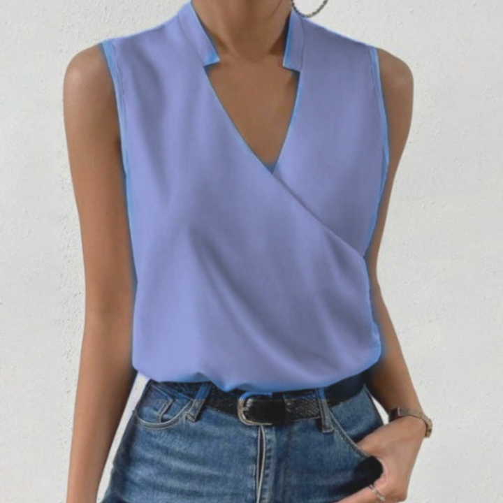 Women’s V-Neck Summer Top – Airy Style for Sunny Days