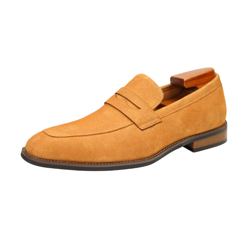 Classic Nubuck Penny Loafers for Men