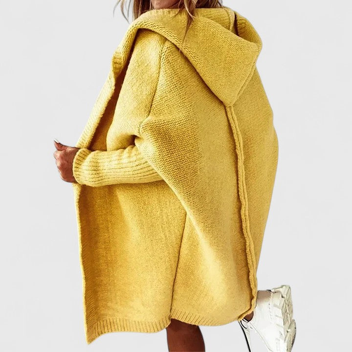 Women's Oversized Hooded Knit Cardigan