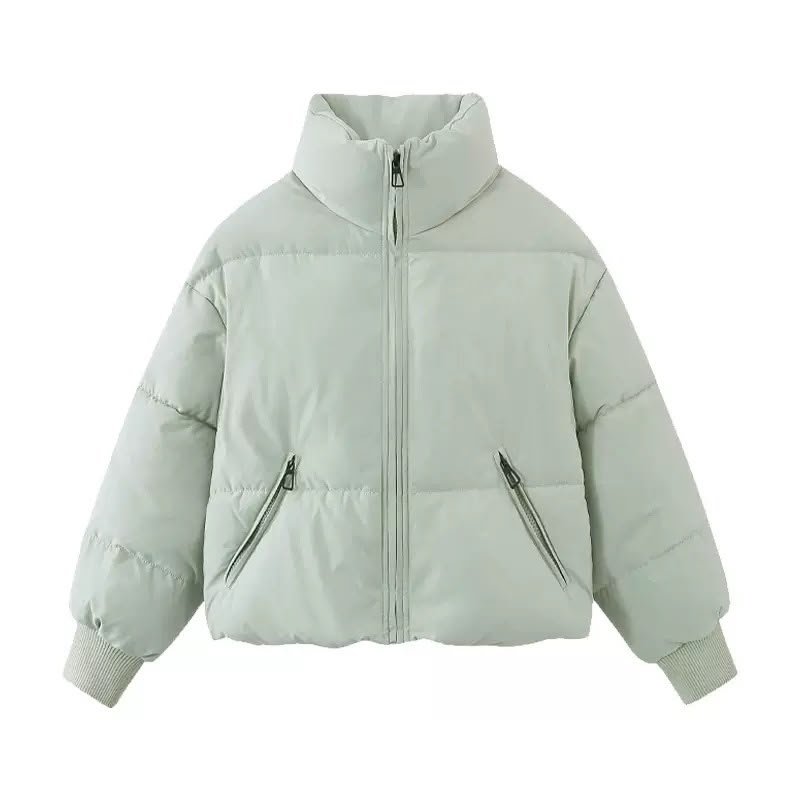 Women's Cropped Oversized Puffer Jacket