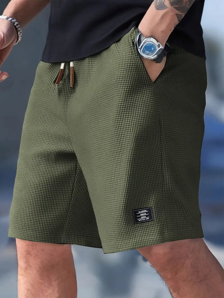 Men's Casual Drawstring Shorts with Side Pockets